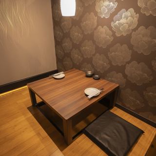 2名様でご利用いただける半個室◎