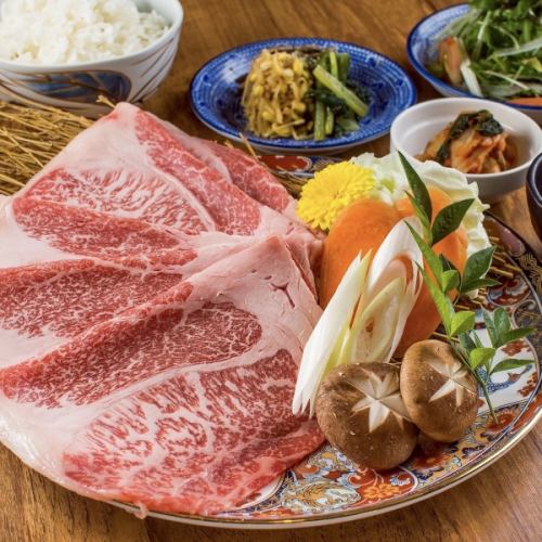 炙り和牛すき焼きランチセット