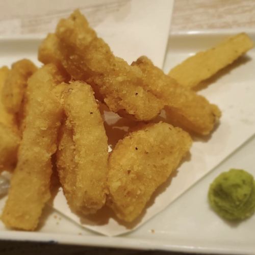 sum) Deep-fried yam for wasabi lovers