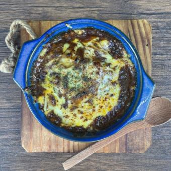 Baked curry potato gratin