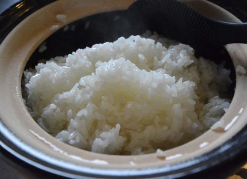 Iron pot Koshihikari rice from Niigata Prefecture