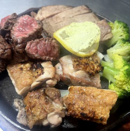 歓送迎会・宴会　A　パーティーコース　豪華肉盛り3種類盛り付き！＋120分飲み放題付き！