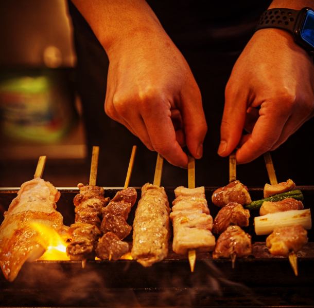 We offer a wide variety of our proud ``yakitori'' that is carefully grilled one by one!It also goes great with alcohol◎