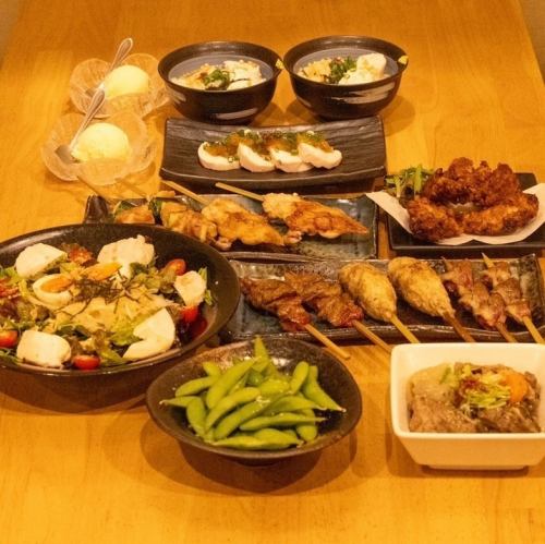 ◆ 90分钟无限畅饮◆ 鸟屋套餐4,000日元(含税)～!适合各种宴会!还有超值优惠券◎