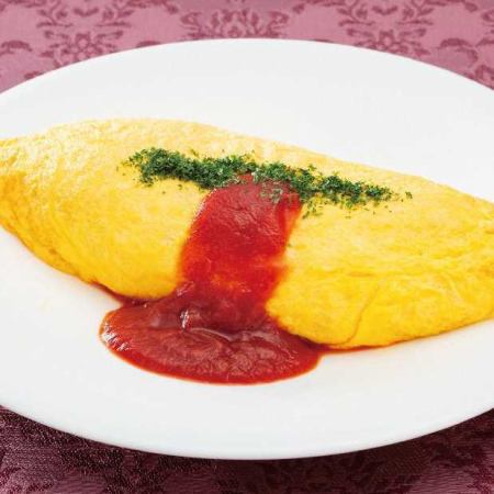 old fashioned omelet rice