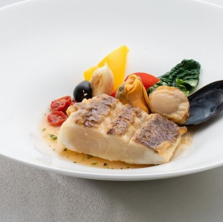 白身魚のスープ仕立て プロバンス風