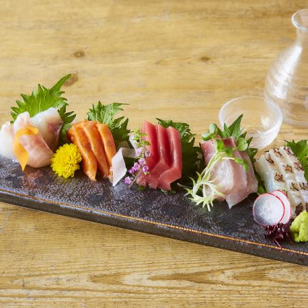 鮮魚の5点盛り