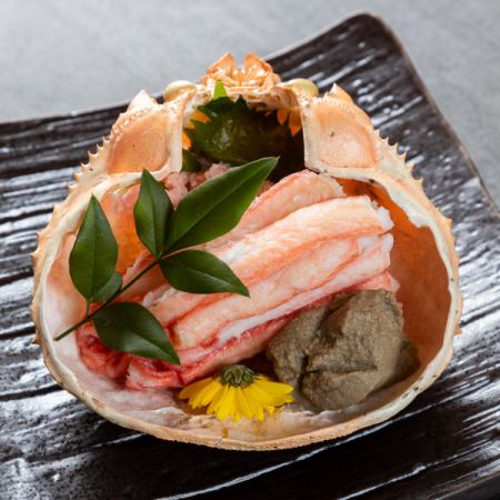 Snow crab shell platter