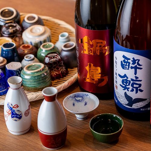 Local sake from all over the country