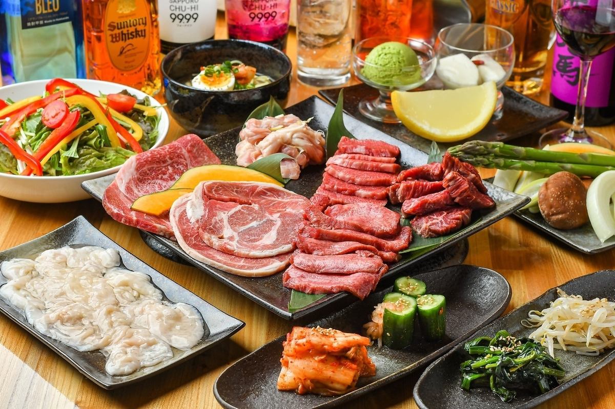 Hiragishi yakiniku that you can enjoy slowly in a calm space.Hospitality with unpretentious space and exquisite meat
