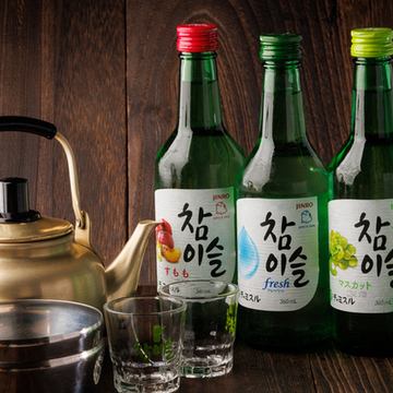 韓国ならではのお酒も豊富にご用意◎