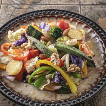 塩と白トリュフオイルで食べる 季節野菜の真空蒸しサラダ Mサイズ(1~2人前)