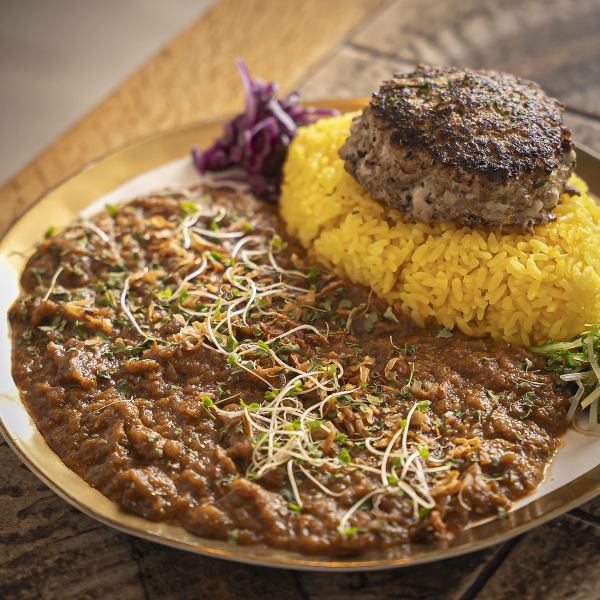 ラムハンバーグ CURRY