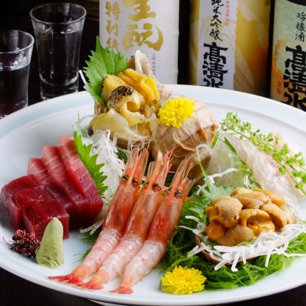 [To accompany sake] Assorted sashimi (for one person)