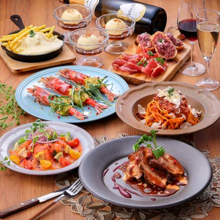 【配以精心慢炖的牛舌】分量足，物超所值 ◎ CUCINA 套餐 6,600 日元（含税），含 120 分钟畅饮！