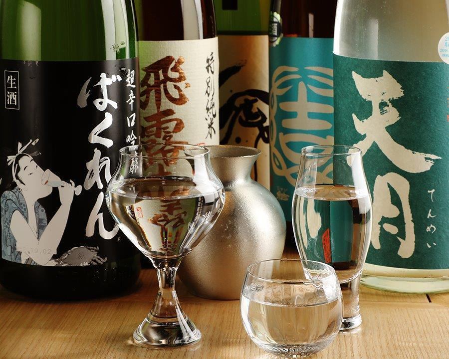 We have a wide selection of local sake from all over Japan.