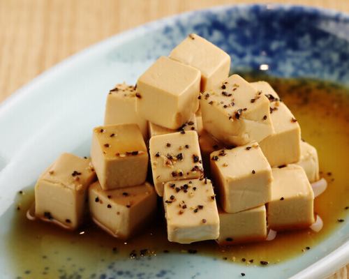 Cream cheese marinated in soy sauce