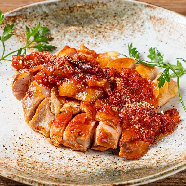 鶏モモのバスク風煮込み