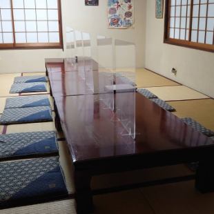 Tatami room seats can be used according to the number of people.Please contact us.