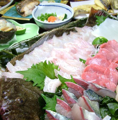Recommended from March to November! Setouchi Local Fish Course 5,500 JPY (incl. tax)