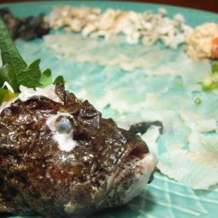 ≪予約に合わせて高級魚を当日捌く！≫おこぜコース7品5500円　税込み