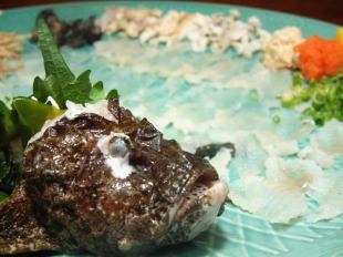 ≪予約に合わせて高級魚を当日捌く！≫おこぜコース7品5500円　税込み