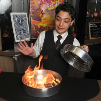 [Regular Course] 60 minutes of magic performance with all-you-can-drink