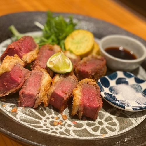 Akagi beef rare cutlet
