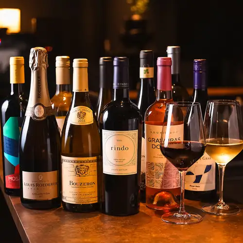 Sommelier-selected! A wide selection of wines.