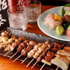 【全7品2時間飲み放題付】お刺身と串焼き「發」人気の逸品メニューが勢ぞろいの定番コース！