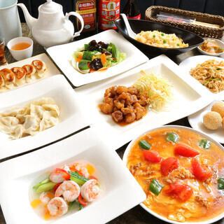 【楽仙樓おすすめ料理が勢揃い】水餃子や各種アラカルトを堪能♪中国北方料理コース4500円(税込)