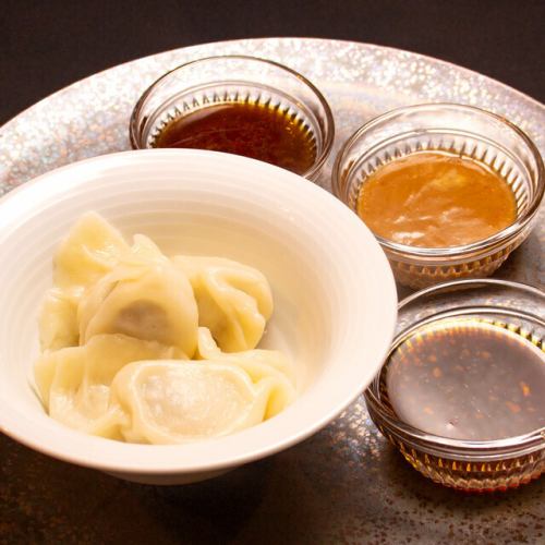 水餃子6個+タレ3種セット