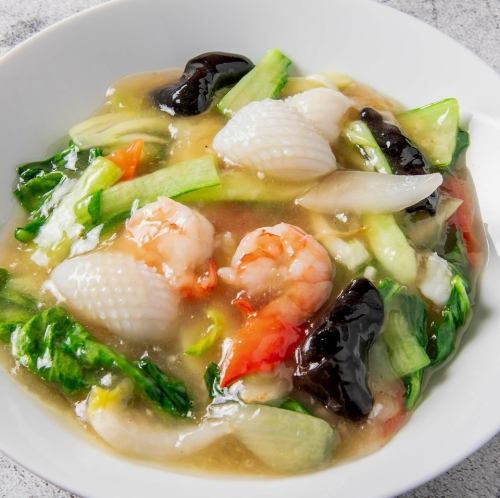 海鮮揚げそば/海鮮焼きそば