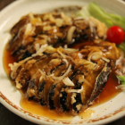 揚げ茄子のネギソース(Vegan)