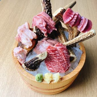 肉刺し5種盛り1人前