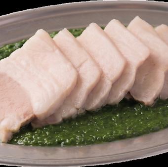 塩豚にんにくニラ醤油