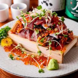 超豪华★蓝鳍金枪鱼和鲑鱼籽淋浴