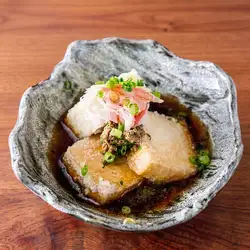 蟹味噌の揚げ出し豆腐