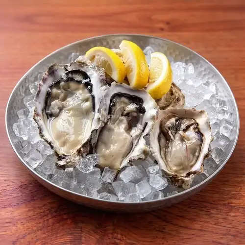 蒸し 岩牡蠣 生搾りポン酢