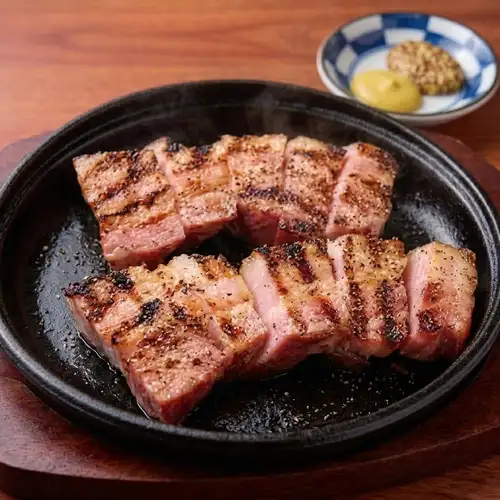 厚切りベーコン 備長炭焼き