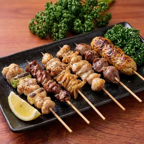 焼き鳥六本盛り合わせ