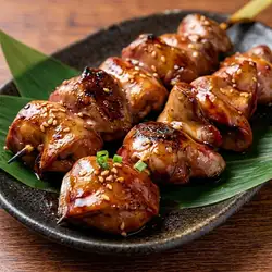 地鶏レバー葱塩叩き