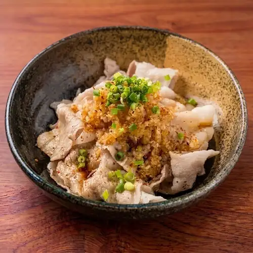 白金豚トロ ポン酢