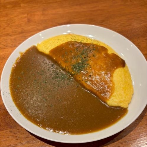 カレー出汁オム
