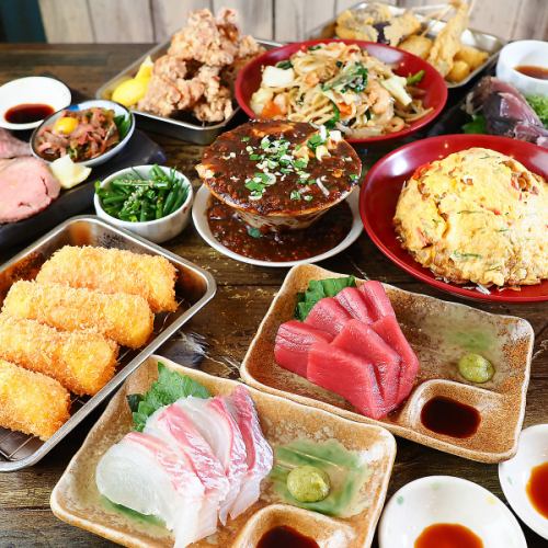 食飲放題コース3,480円(税込)★2時間100種類食べ放題＋全ドリンク飲み放題♪本店１押しメニュー♪