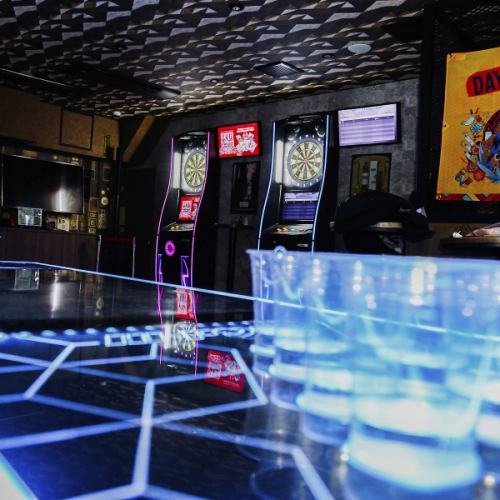 《20 people or more, private party》【Plan D】All-you-can-play darts, beer pong, and table tennis + 2.5 hours of all-you-can-drink + 6 dishes ⇒ 4,500 yen (tax included)