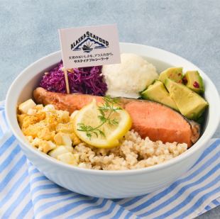 【限時特惠】阿拉斯加紅鮭魚健康沙拉碗