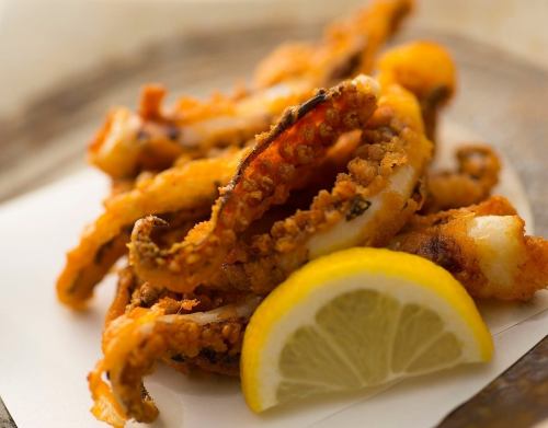 Deep fried squid legs