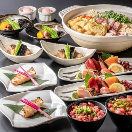 秋冬【富士コース】当店一番人気！富士の名を冠する自慢のコース★6000円(税込)　飲み放題付