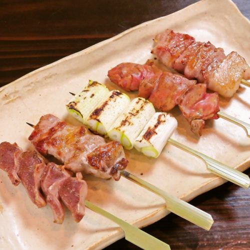 Charcoal grilled skewers set of 8 pieces